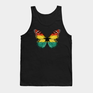 Ghanaian Flag  Butterfly - Gift for Ghanaian From Ghana Tank Top